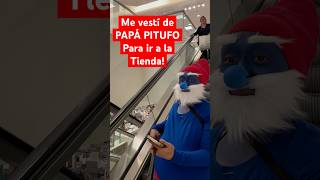 Me vestí de PAPÁ PITUFO para ir a la Tienda! VERSION COMPLETA EN TIKTOK: LAPIKOZITA #pitufo