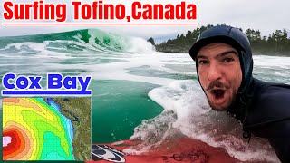 SURFING EPIC TOFINO WEDGES AT PACIFIC SANDS, COX BAY CANADA (RAW POV)