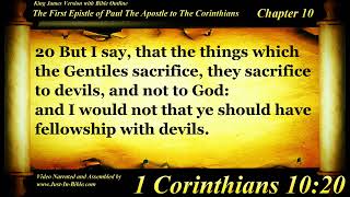 1 Corinthians Chapter 10 - Bible Book #46 - The Holy Bible KJV Read Along Audio/Video/Text