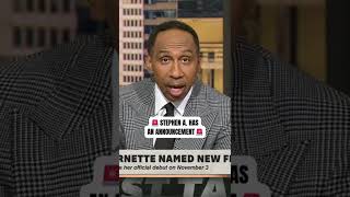 Stephen A. Smith congratulates Shae Cornette 👏