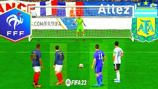 FIFA 23 ! FRANCE VS ARGENTINA ! PENALTY SHOOTOUT ! PC GAME NEXT GEN 4K! GAMEPLAY