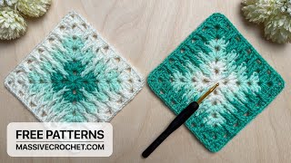 Crochet a VERY EASY, UNUSUAL & LOVELY Granny Square for Beginners👌
