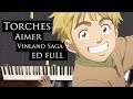 「Torches」| Aimer |『Vinland Saga』ED FULL Piano cover + Music sheet