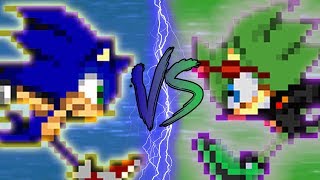 Sonic VS Scourge (pivot sprite battle)