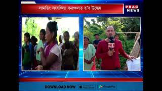 eviction drive in lumding forest divison