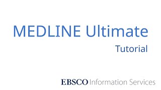 MEDLINE Ultimate - Tutorial