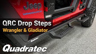 Make it easier to get in and out of your Jeep Wrangler or Gladiator with Quadratec QRC Drop Steps