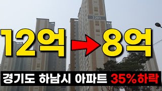 경기도 하남시에서  많이 하락한 아파트  하락