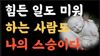 힘든일도,미워하는 사람도 모두 나의 스승이다|빛나는지혜|