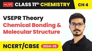 VSEPR Theory - Chemical Bonding and Molecular Structure | Class 11 Chemistry Chapter 4 | CBSE #live