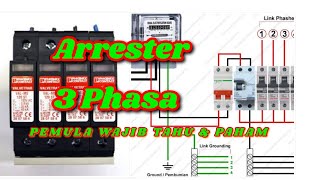 Pekerja Tower Wajib Bisa , Cara Pasang Arrester Dan Fungsi Arrester Pada Box kwh / Acpdb