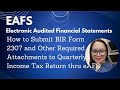 How to Submit BIR Form 2307 and Other Required Attachments to Quarterly Income Tax Return thru eAFS