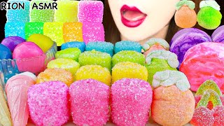 【ASMR】CRUNCHY MARSHMALLOW,SUGAR COVERED MARSHMALLOW,RAINBIW DANGO MUKBANG 먹방 EATING SOUNDS