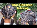 Star Hairstyle | How To Make A Braided Star latest hairstyle | star shaped hair tutorial | hairstyle