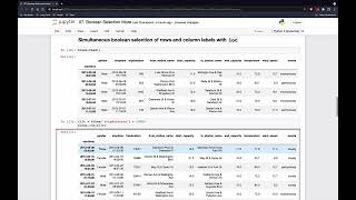 702 Simultaneous boolean selection of rows and column labels with loc