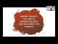 Safe Passage for Children Free Webinar: The Link Between Child Abuse and Animal Abuse