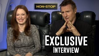 Julianne Moore \u0026 Liam Neeson - Non Stop Exclusive Interview