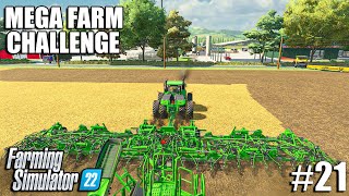 Planting SOYBEANS with JOHN DEERE P576 AIR DRILL  | MEGA FARM Challenge | Farming Simulator 22