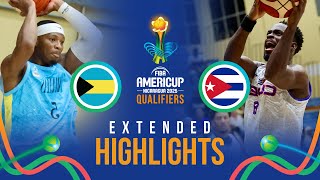 Bahamas 🇧🇸 vs Cuba 🇨🇺 | Extended Highlights | FIBA AmeriCup 2025 Qualifiers