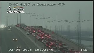 Here's why the traffic is so heavy getting off Galveston Island