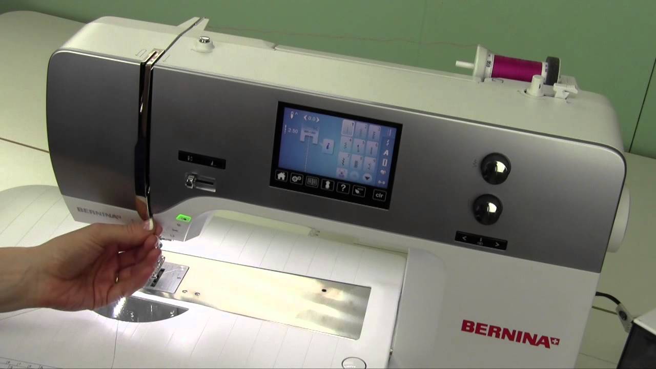 Bernina 710 5 Threading & Winding A Bobbin - YouTube