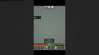 I TRY THE TRIDENT MLG IN MINECRAFT 🔥#minecraft #viral #shorts