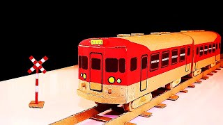 How to Make Cardboard Ordinary Train | Make Crossing Rails Tracks