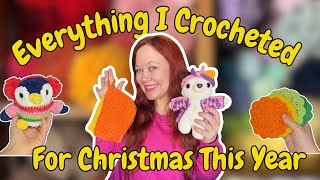 Let's Talk About Everything I Crocheted For Christmas! (plushies and coasters and sweaters oh my!)