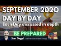 Big Shifts for September 2020 - Be Prepared - Each day discussed in depth