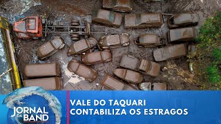 Vale do Taquari contabiliza os estragos após queda do nível do rio | Jornal da Band
