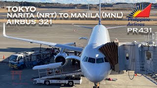 Philippine Airlines Economy | Airbus 321-200 | Flight PR431 | Tokyo NRT to Manila MNL