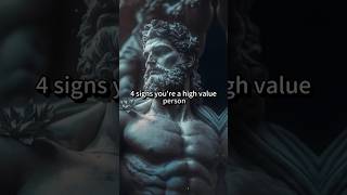 4 signs you’re a high value person. #stoicism #stoicquotes #stoic