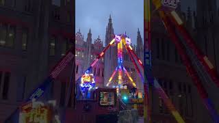 阿伯丁市政府前的圣诞村2022 Christmas village of Aberdeen Scotland 2022