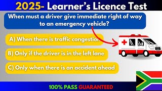 10 Learner's Test Questions for 2025 To Help Pass Your Learners Licence Test!