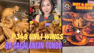 PHP349 UNLI Wings,Spaghetti,Carbonara,Fries,Nachos sa GAGALANGIN TONDO