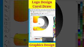 D Letter Logo Design Corel Draw #logo #shorts #logodesign #coreldraw #graphics