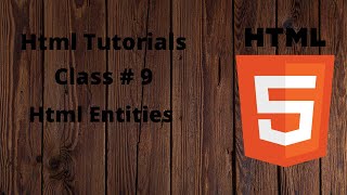 Html Entities | Html Tutorial # 9 | Think Like Coders