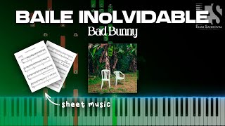 BAILE INoLVIDABLE - Bad Bunny (Piano Tutorial) | Eliab Sandoval