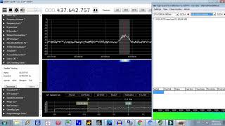 ALSAT 1N satellite. pass over Costa Rica. Telemetry received