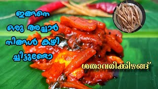 Onam special pickle/ഇത്തവണ ഓണത്തിനു ഒരുക്കാം ശതാവരിക്കിഴങ്ങ് കൊണ്ട് ഒരു സ്പെഷ്യൽ അച്ചാർ, കിടിലൻ രുചി