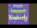 Happy Birthday Kimberley