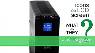 APC by Schneider Electric - Identifying LCD Icons