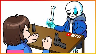 SANS vs FRISK | UNDERTALE - AMONG US CUP SONG  #41 | GH'S ANIMATION
