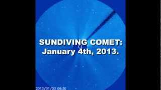 SUNDIVING COMET: January 4th, 2013.