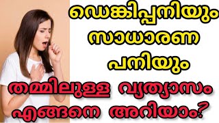 ഡെങ്കിപ്പനിയും സാധാരണ പനിയും തമ്മിൽ എങ്ങനെ തിരിച്ചറിയാം.