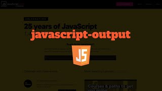 Creating Output using JavaScript