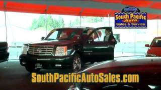 South Pacific Auto Sales Tent Ad