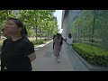 shanghai i walk in the streets of changning district and zhongshan park shopping area 4k