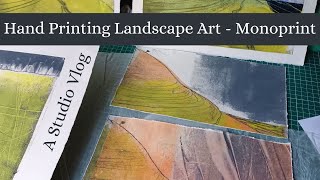 Hand Printing Landscape Art - Monoprint