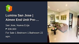 Lumina San Jose | Aimee End Unit Pre-selling